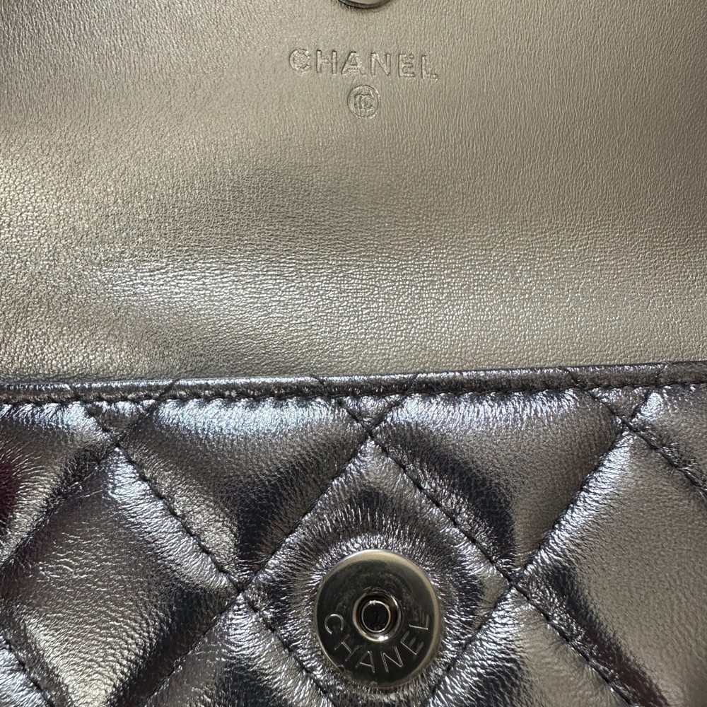 Chanel Coco Punk metallic silver ombré leather Belt bag. CHANEL - Picture 13 of 13
